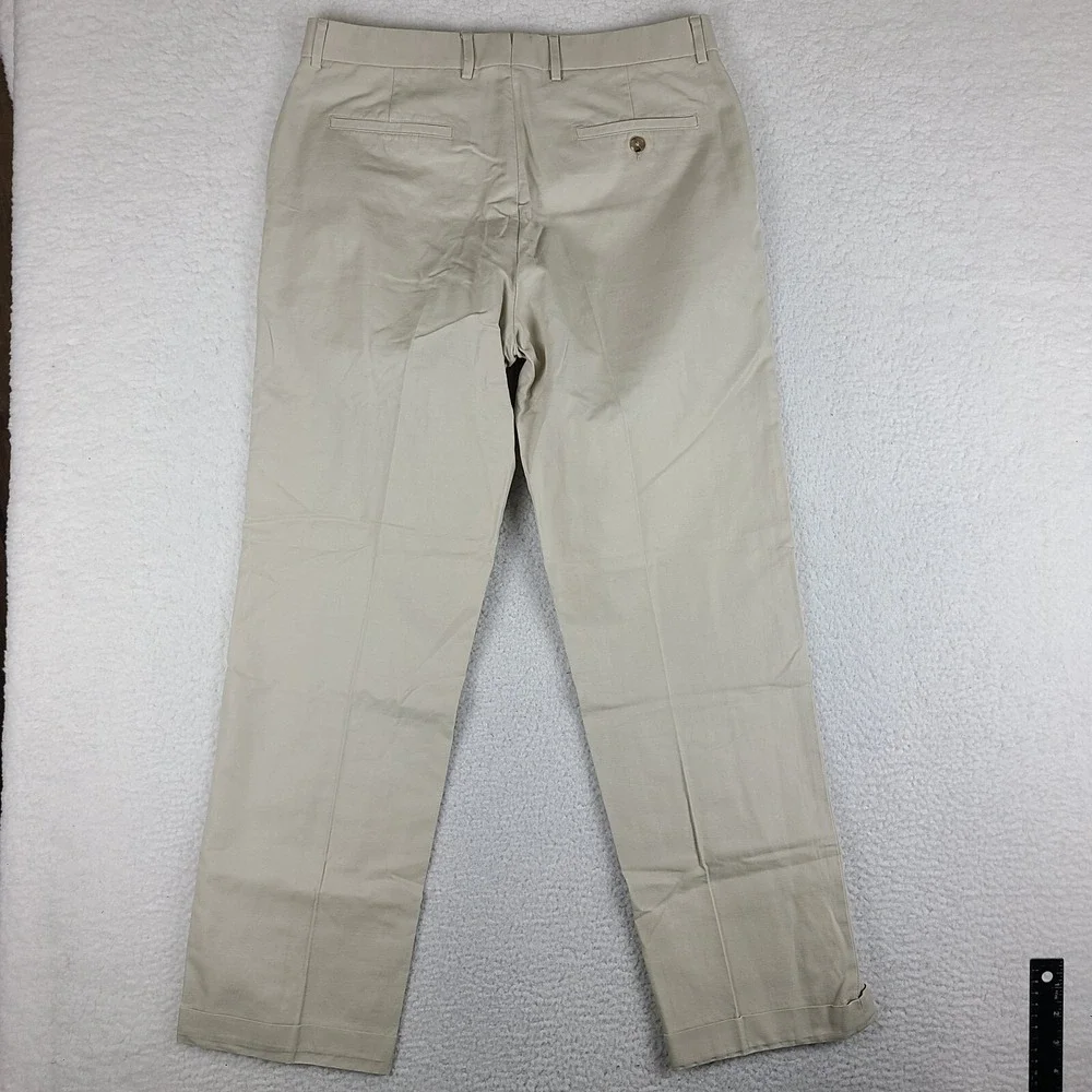 Banana Republic Pants Mens‎ 34x32 Stone Beige Cuffed Dress Slacks HEMMED
